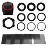 Square Neutral Density Filter Kit ND2+4+8+16 Filter Set with Ring Adapter and Filter Holder Camera Photography