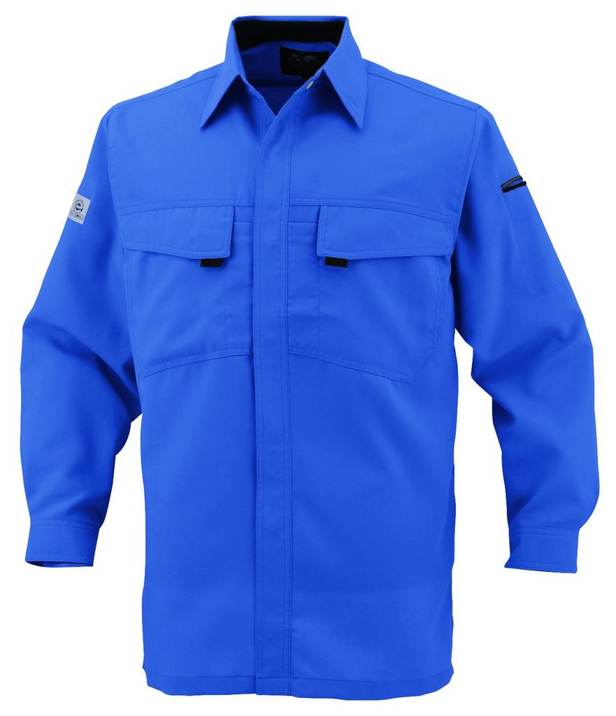 COCOS Nobuoka A-3368 Long Sleeve Shirt, Blue, Size 4L