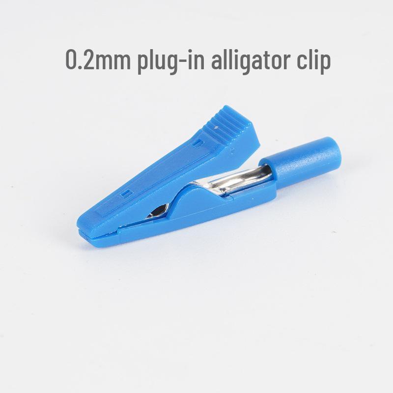 

All-Copper Fully Insulated Alligator Clip with 2mm Jack for Direct Insertion of Test Leads or Medical Electrodes