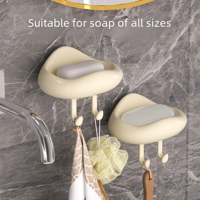 Bathroom Shower Soap Box Dish Storage Suction Cup Corner Cloud Shape Plastic Soap Holder Shower Hanger Bathroom Storage Rack