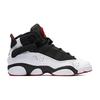 Jordan 6 Anillos Negro Gimnasio Rojo GS 323419-012