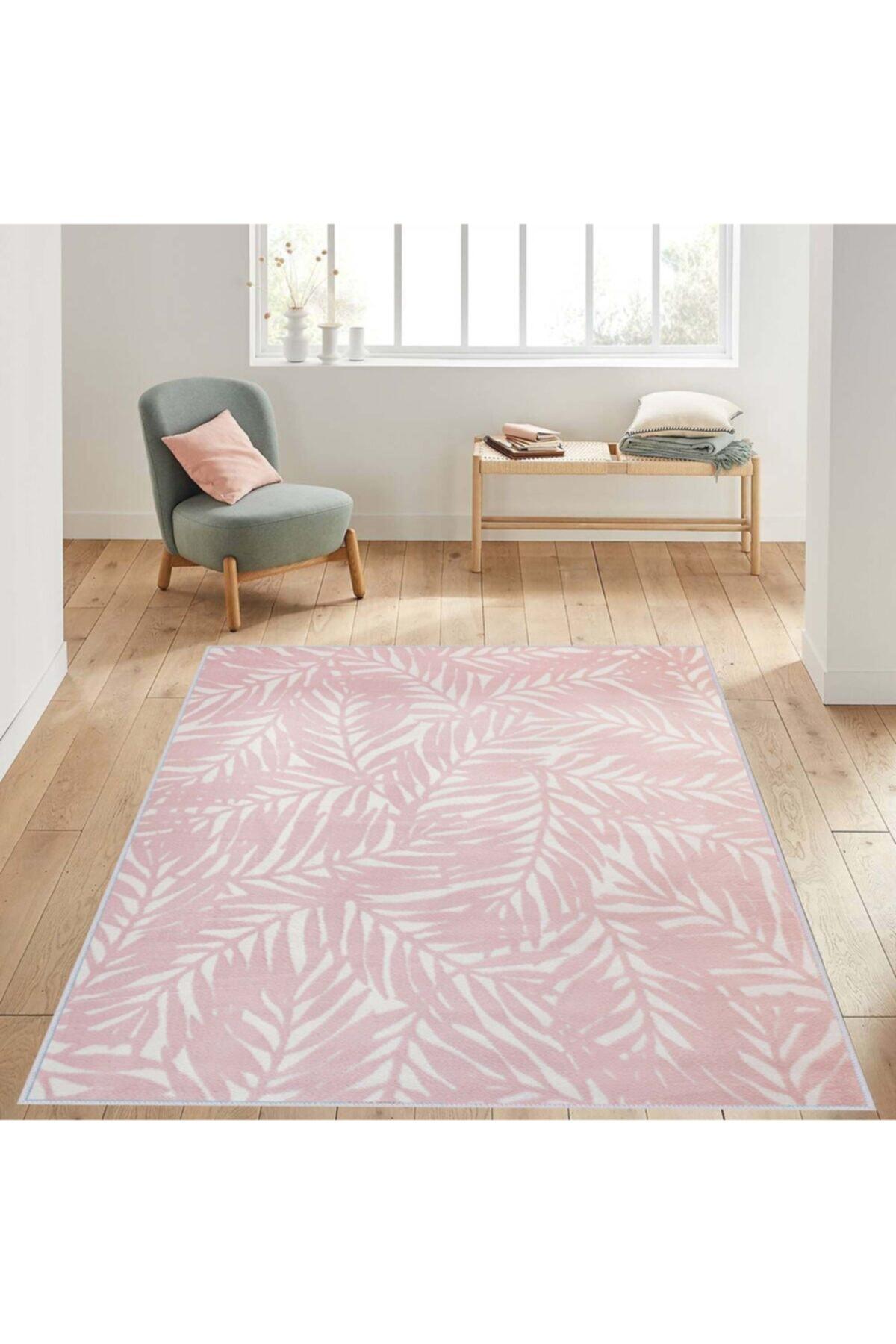 

Rovigo Home Моющийся ковер с принтом RVG1425 50x80 розовый