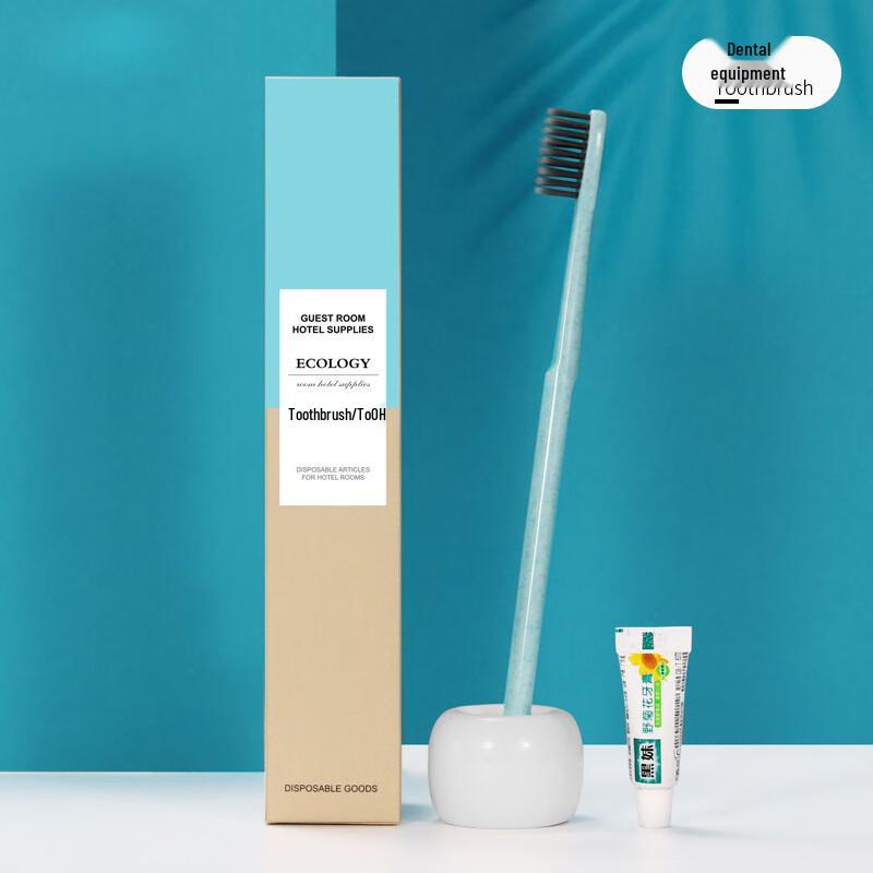 Double Bristle 5-Star Hotel Disposable Toothbrush Set