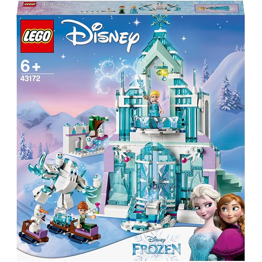 LEGO Disney Princess Frozen Ice Castle Fantasy Set 43172 Building Blocks for Kids