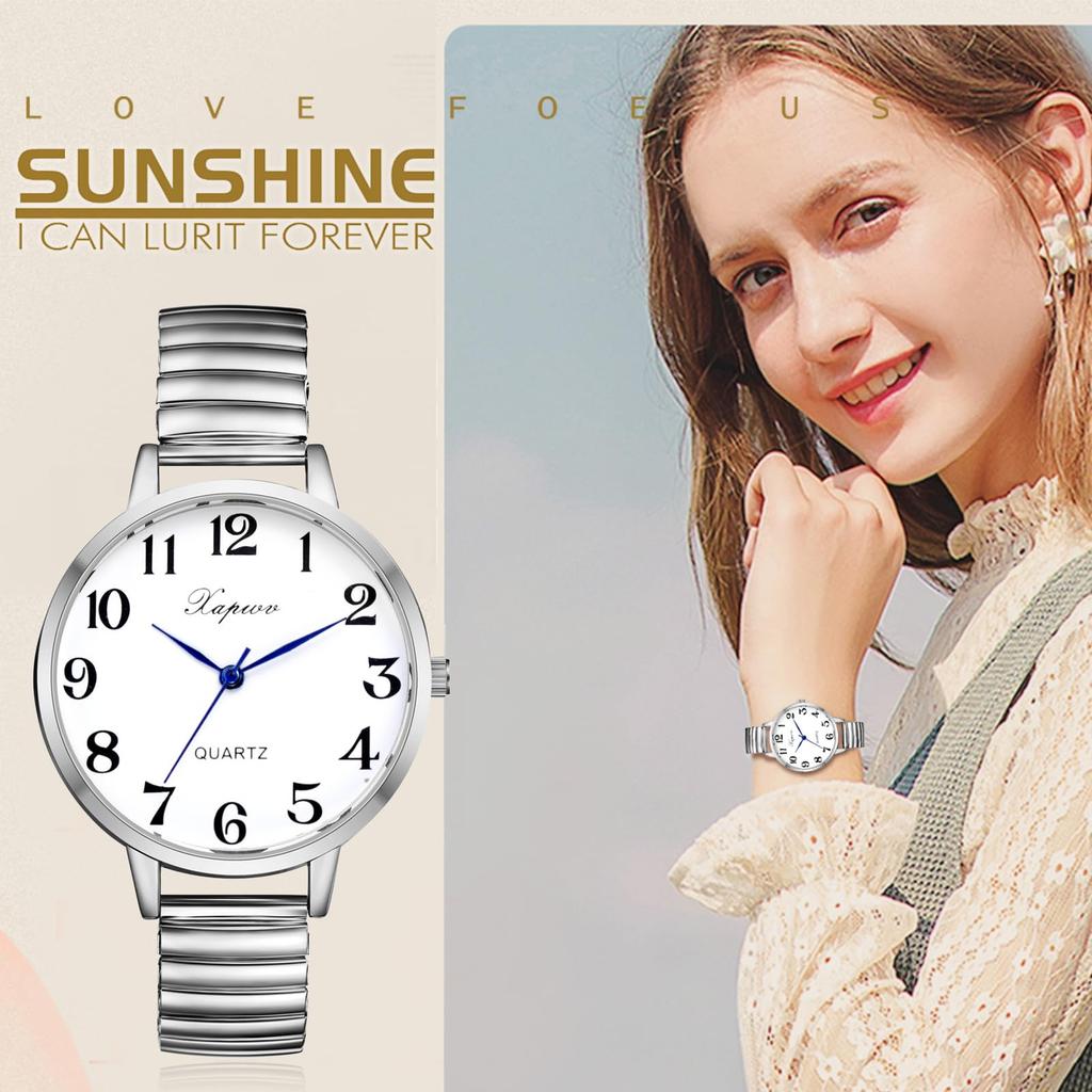 Women's Waterproof Watch, One Size Fits Most, Analog Display, Cute and Stylish Alloy Strap, Perfect for Commuting or School - Perfect Gift for