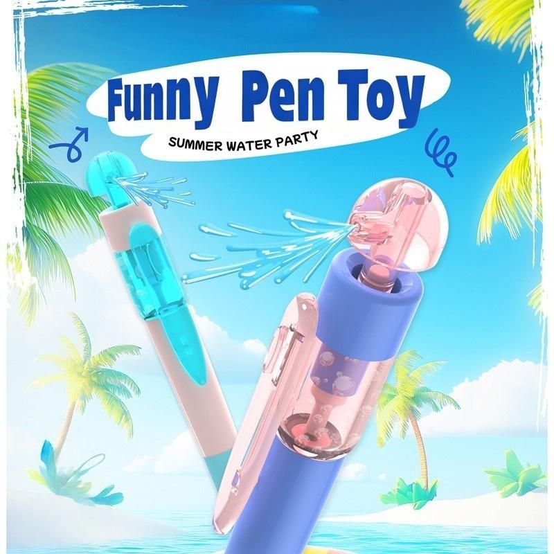 Creative Gel Pen Novelty Twist Water Spray Function Black Ink Signature Pen Campus Prank Water Spray Writable Pen Students Gifts