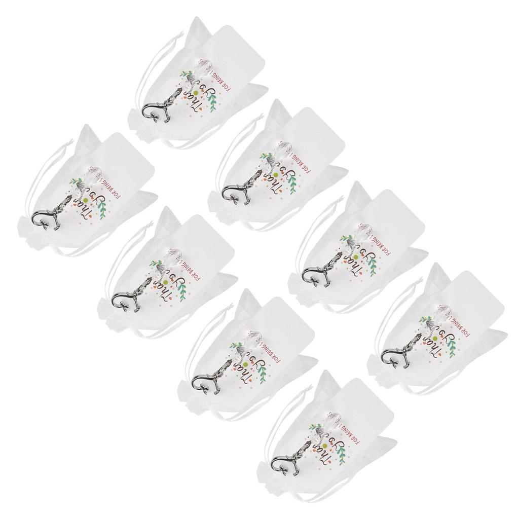 20PCS Keychain Favors Set with Key Ring Gift Bags Cards for Baby Shower Wedding Birthday Bridal Shower Gifts
