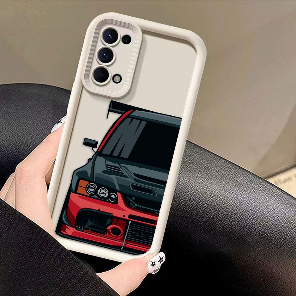 Carton Sports Car JDM Drift Phone Case For MOTO G24 G32 G34 G52 G54 G56 G60 G75 G84 G85 G86 E32 E40 EDGE 40 50 50F 60E 60 Cover