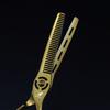 Gold 6.0 Nimpson Gold Hollow Hair Scissors, Haircut Tooth Scissors, Thin