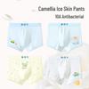 Boys' Cool Ice Silk Underwear: Lightweight, Antibacterial Boxer Briefs for Kids (10A) - No Pinching