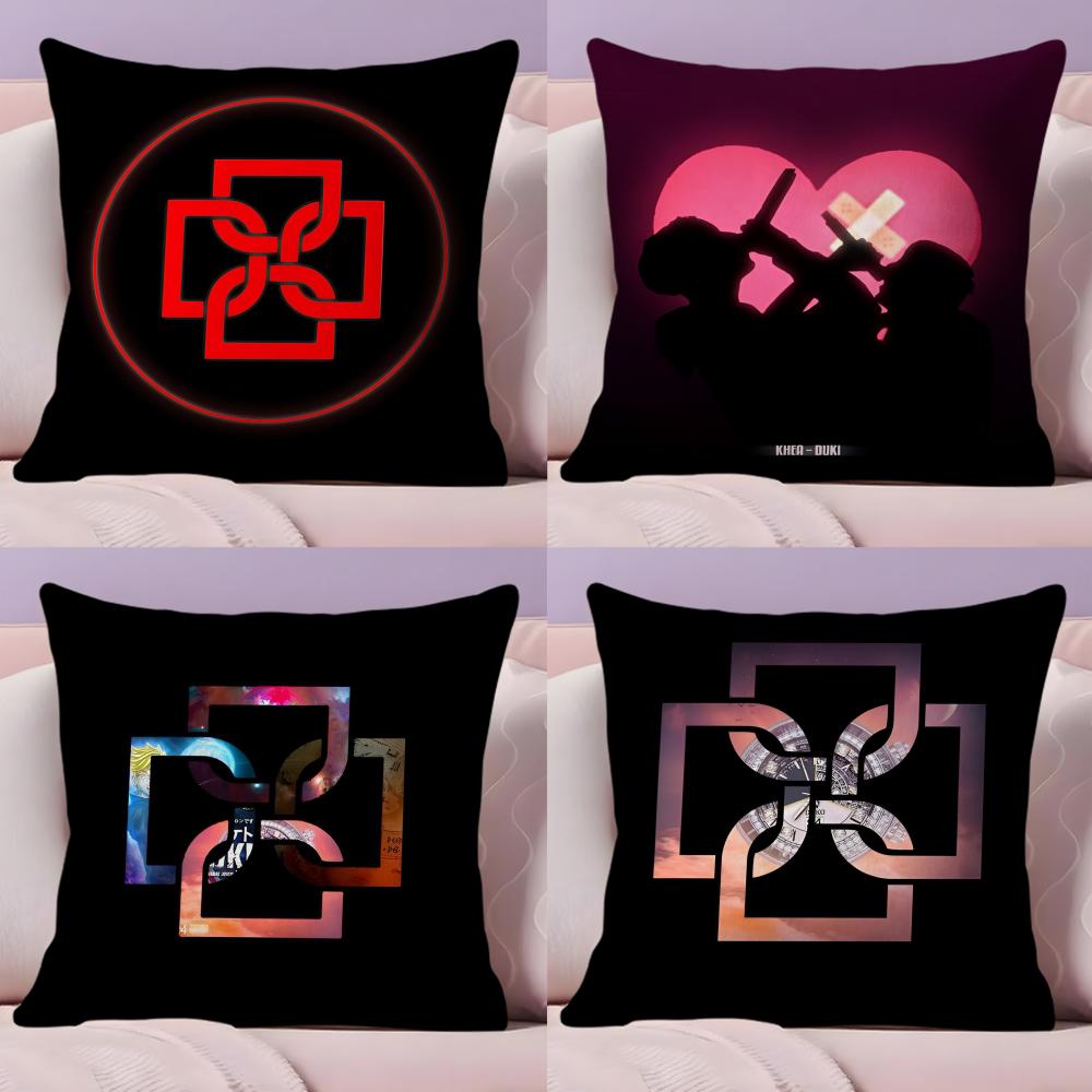 Male Singer Duki Pillow Case Plush Fabric Soft Double-Sided Printed Sofa Warm Winter Home Gift Cushion Cover