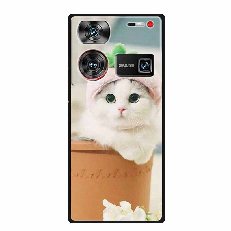 For ZTE Nubia Z60 Ultra Case Animals Soft Silicone TPU Cover Phone Cases For ZTE Nubia Z60Ultra 5G Protective Cool Wolf Coque