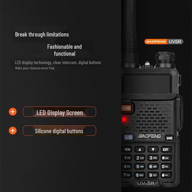 BAOFENG UV-5R Upgraded Dual-Band Two-Way Radio (CN Version)