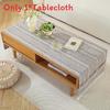 Nordic Home Modern Cotton Linen Rectangular Tablecloth With Non Slip Back For Living Room Decor