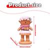 Christmas Gingerbread Decoration Ornament Cute Decorative Sculpture Resin Figurine for Mantel,
