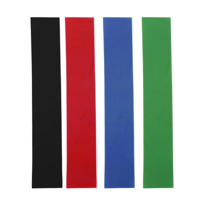 Lot de 4 Bandes de Résistance Élastiques pour Fitness Yoga Entraînement de Force Sport