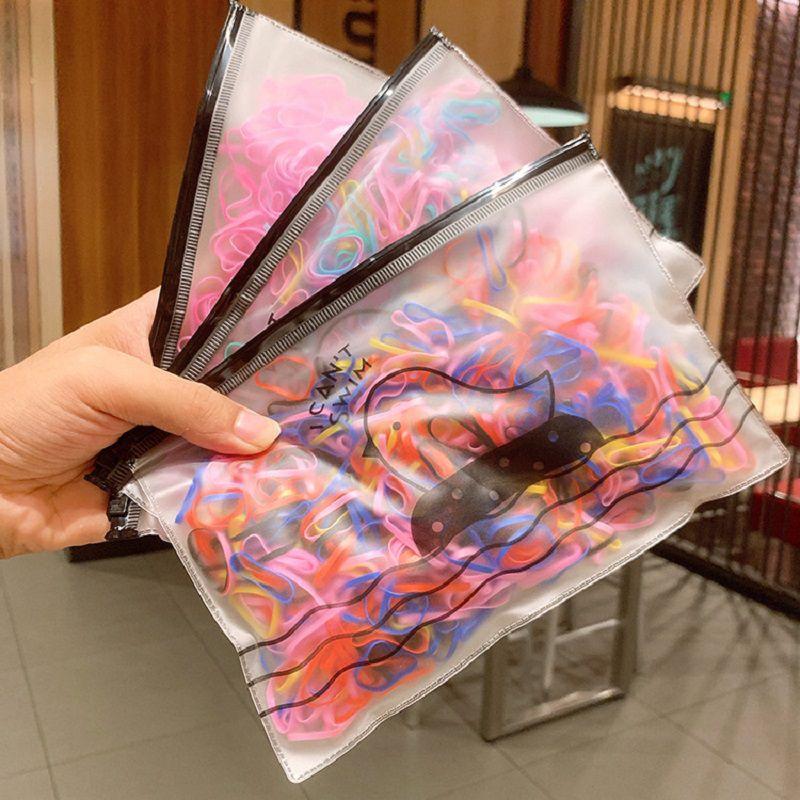 Vibrant 500pcs Rainbow Baby Girls Elastic Band Hair Accessories For All Ages