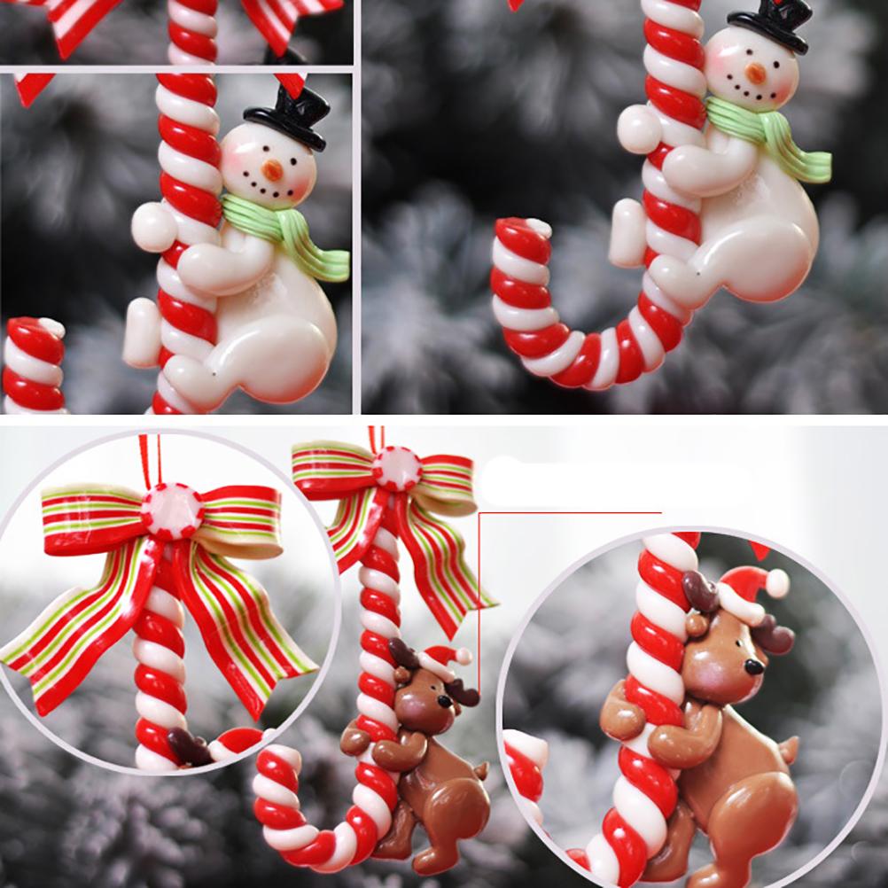 2021 Christmas Ornaments with Lanyard Santa Claus Snowman Deer Pendant Xmas Tree Pendant Gift for Friends and Family