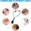 Neck Massager, Lymphatic Drainage Neck Massage with 3 Heat Therapy, 6 Modes, 15 Intensity Levels, Portable Electric Massager for Home, Office, Travel