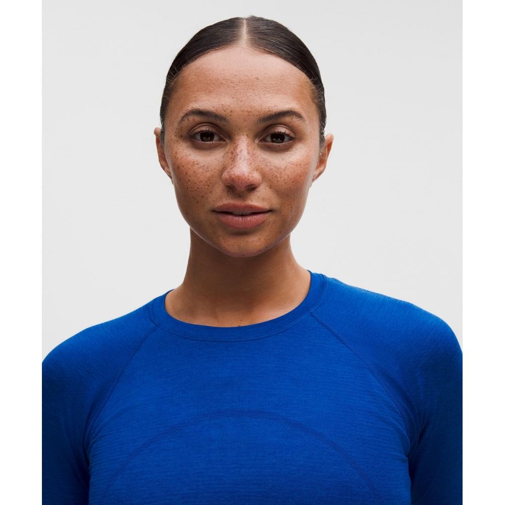 Lululemon Swiftly Tech Cropped Long Sleeve Shirt 2.0 Riverside Riverside