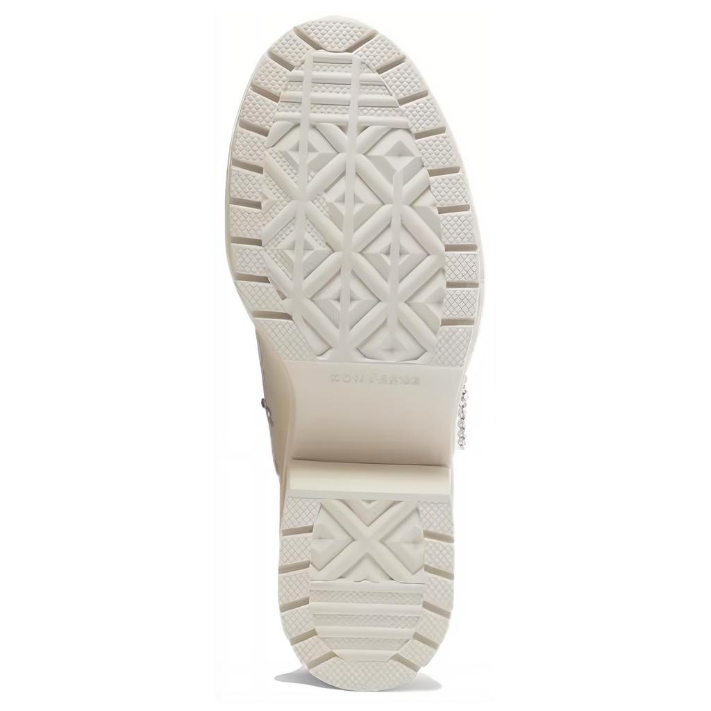 Converse Chuck 70 De Luxe Heel High 'White' Heart Logo Platform High-Top Sneakers A10303C