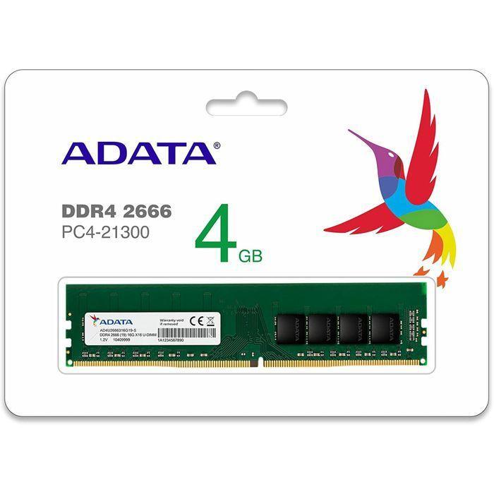 Module de mémoire - ADATA - AD4U26664G19-SGN - 4 Go - DDR4 - 2666 MHz