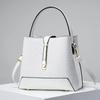 Solid Versatile Color Handbag With Internal Pockets Zipper Closure Women Fashion