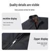Men's Warm Velvet Jacket, Stand Collar, Versatile for All Ages, Casual Fit for Autumn & Winter