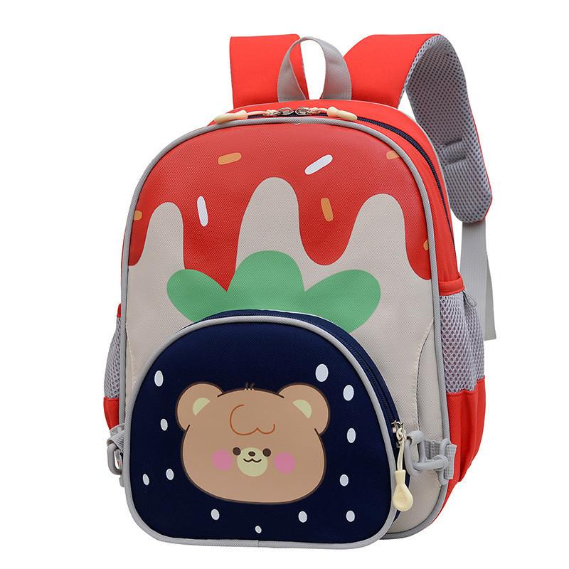 Large Capacity Lightweight Nylon Kindergarten Backpack For Kids With Breathable Design