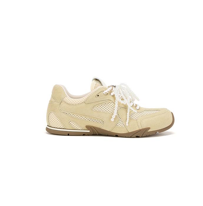 [Su Yinyin] Sweet Sister German Training~ Inner Height Increase Pearl Mesh Breathable Sports Forrest Gump Casual Shoes Women s German Training Shoes 40 жёлтый