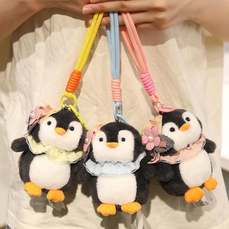 Adorable Penguin Plush Backpack Keychain Pendant Gift