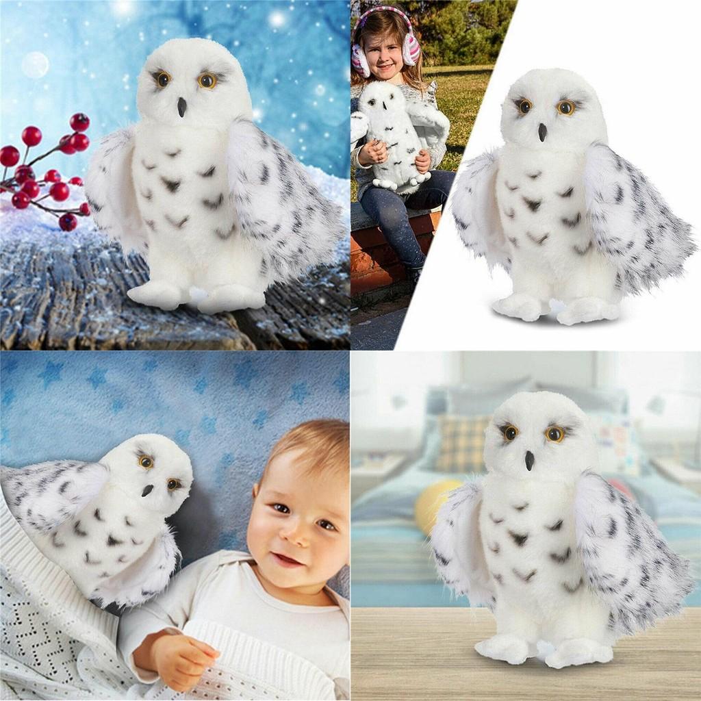 Adorable Wizard Snowy Owl Plush Toy Soft Stuffed Doll For Kids Christmas Gift