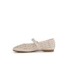 Vainer Beige Women Punching Flat Hsamm007zy