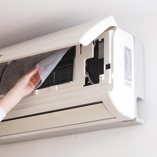 2Pcs Cut Air Conditioning To Fit Anti-dust Outlet Filter Paper Purification Net