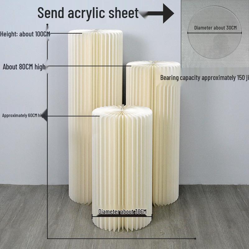 Paper Folding Dessert Table Cake Stands & Wedding Decoration Aisle Markers