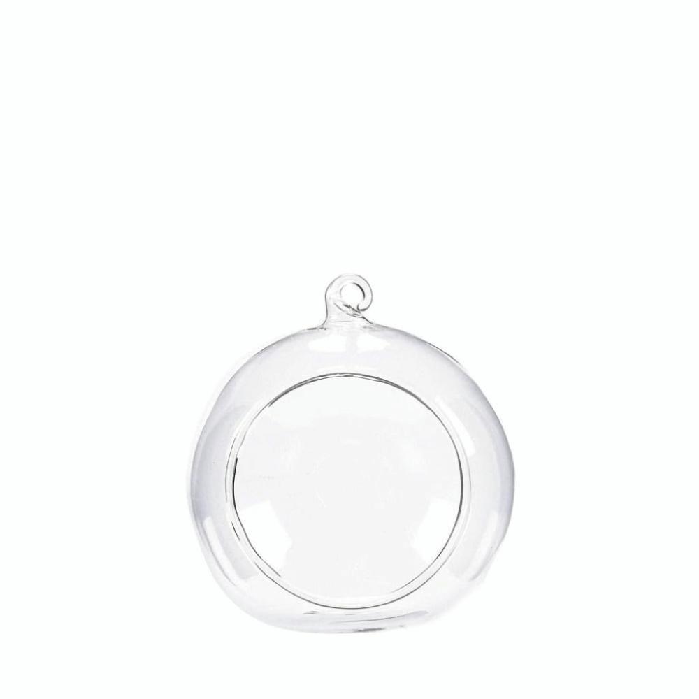 Clear Hanging Tealight Holder Ball Glass Planter Planting Bottle Hanging Glass Vases Moss
