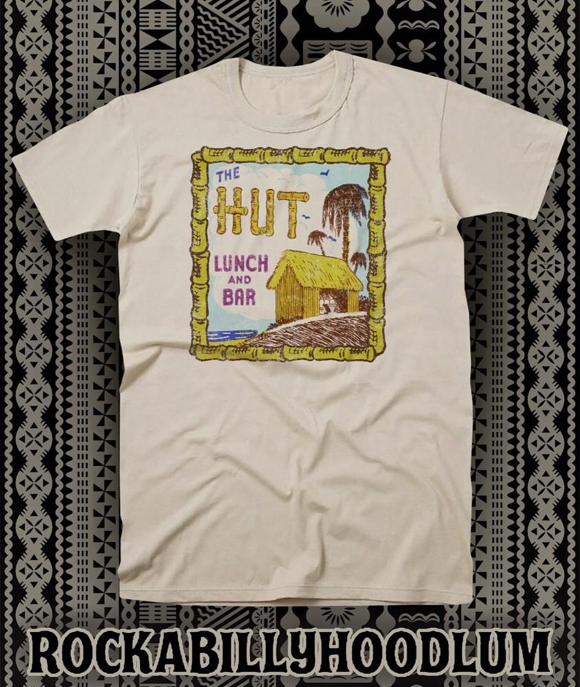 Ретро Тики Футболка Футболка Бар Хула Кружка Ресторан Хижина Обед и Бар Унисекс Футболка L