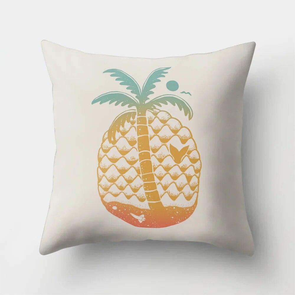 Home Cushion Cover Car Pillow  Pineapple Cartoon   Office   Creative