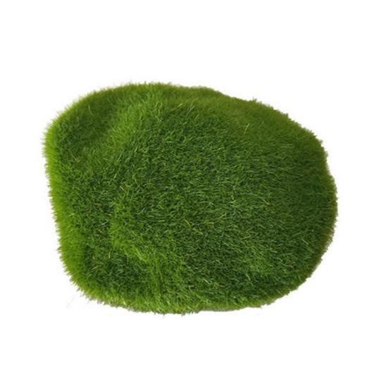 Artificial Moss Rocks Greenery Decorative Moss Covered Stone Fake Moss Decor for Floral Arrangement Fairy Garden Crafting