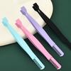 5pcs Thick Stainless Steel Eyelash Clip with Comb Lash Tweezers Eyelash Extension Tweezers  Women