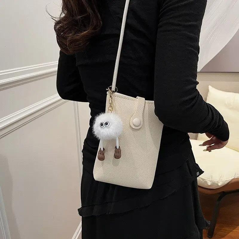 Women Cow Leather Daily Use Purse for Phone Bag Female Handbag Sac Luxury Soft Solid Genuine Leather Shoulder Crossbody Bag