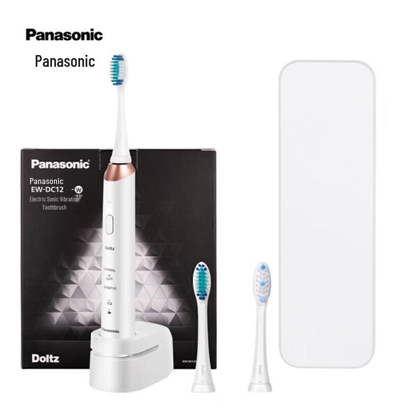 Panasonic EW-DC12-W Sonic Electric Toothbrush with Smart Pressure Sensor CN Plug (adapter Included)