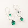 Chrome Diopside Gemstone 925 Sterling Silver Jewelry Handmade Drop Earrings 2.0" EE-140-3