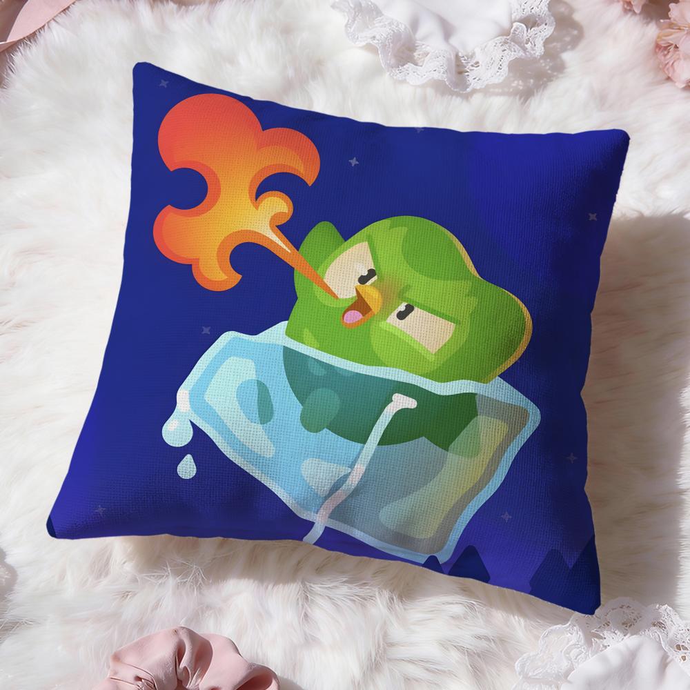 Popular D-DDuolingo Cushion Cover Soft Washable Pillow Case Multi-Scene for Couch Bed Travel Office Use