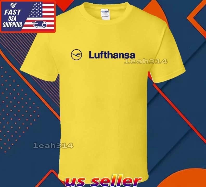 Новая футболка с логотипом Lufthansa, смешная, США, унисекс, размеры S-5XL L