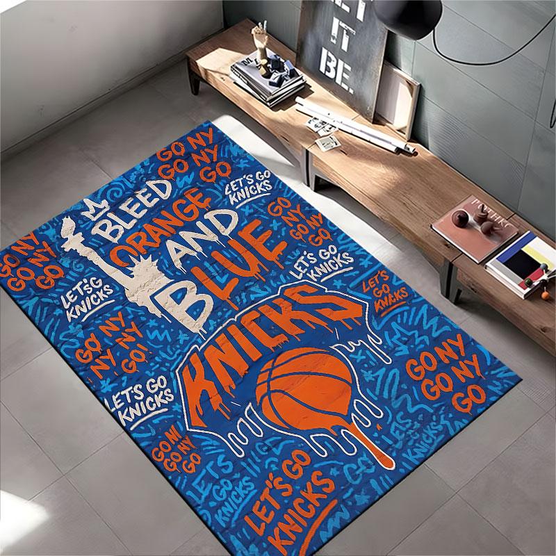 Knicks Basketball Fan Carpet Suitable As a Non-slip Mat for the Living Room or Bedroom Sofa