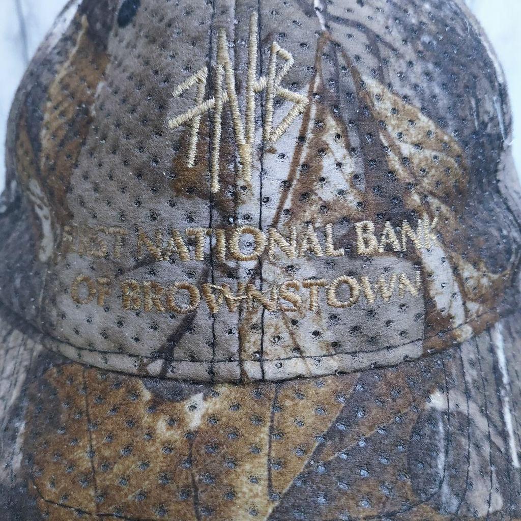[USED] Realtree Camo 6-Panel Cap In Brown Earth Tones with Embroidered Logo