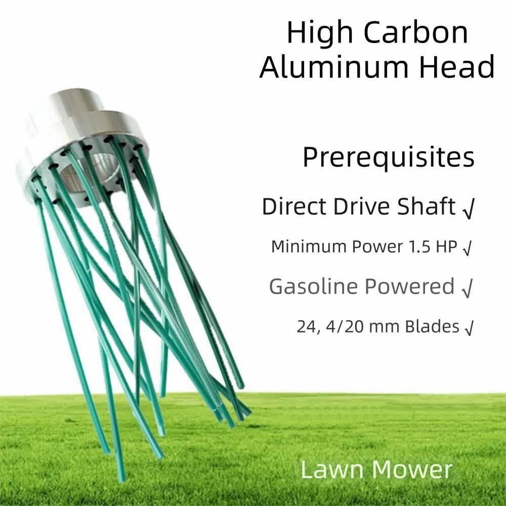 Aluminum Zinc Zinc Alloy Lawn Cutter Head 32 Square Grass Ropes Trimming Head  Gardening