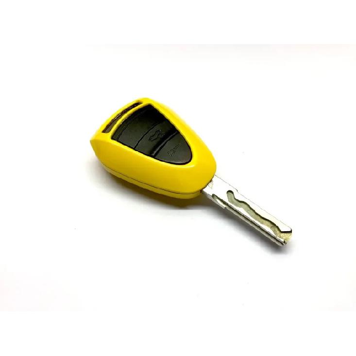 Glänzende Mehrfarbige Schutzhülle für Fernbedienungsschlüssel Tastatur für Porsche SCHWARZER Head-Fernbedienungsschlüssel