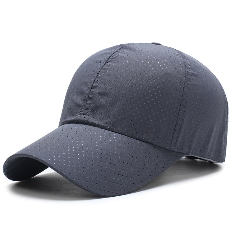 Summer Baseball Cap Solid Thin Mesh Portable Quick Dry Breathable Sun Hat Women Men Golf Tennis Running Hiking Camping